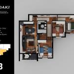 VIP RESIDENCË GJILAN, B 02, 125m2