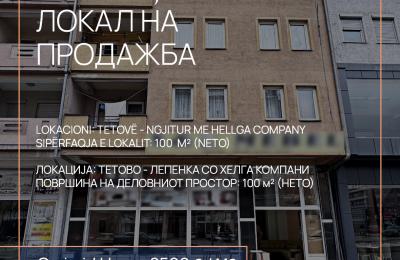 Lokal  në shitje, 100m2,  afër Hellga Company, Tetovë