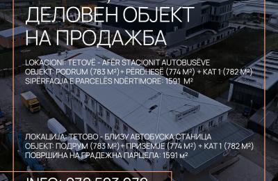 Objekt afarist në shitje, 2339m2,  afër stacionit të autobusëve, Tetovë