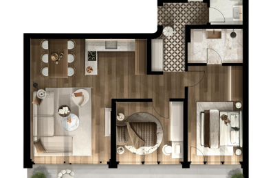 FOLEJA LIVING, Banesë ne shitje, Objekti  3D-A01 122.18 m2