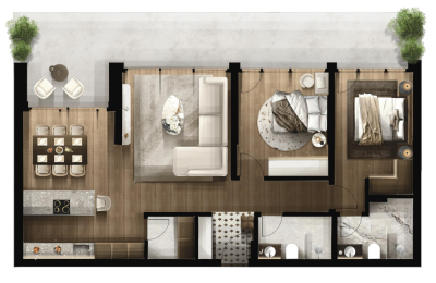 FOLEJA LIVING, Banesë ne shitje, Objekti  3D-A05 138.52 m2