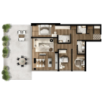 FOLEJA LIVING, Banesë ne shitje, Objekti  3D-A08 212.75 m2