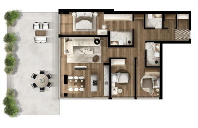 FOLEJA LIVING, Banesë ne shitje, Objekti  3D-A08 212.75 m2