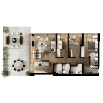 FOLEJA LIVING, Banesë ne shitje, Objekti  3D-A09 182.25 m2