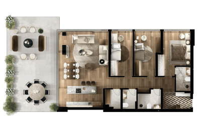 FOLEJA LIVING, Banesë ne shitje, Objekti  3D-A09 182.25 m2