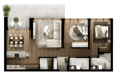 FOLEJA LIVING, Banesë ne shitje, Objekti  3D-A15 126.19 m2