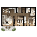 FOLEJA LIVING, Banesë ne shitje, Objekti  3D-A17,  92.31 m2