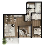 FOLEJA LIVING, Banesë ne shitje, Objekti  3D-A21, 102.63 m2