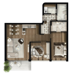 FOLEJA LIVING, Banesë ne shitje, Objekti  3D-A25, 103.51 m2