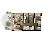 FOLEJA LIVING, Penthouse ne shitje, Objekti  3D-A27, 183.19 m2