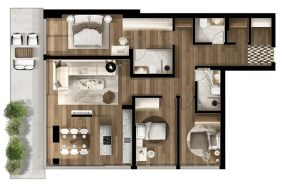 FOLEJA LIVING, Banesë ne shitje, Objekti  3D-A31, 160.12 m2