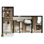 FOLEJA LIVING, Banesë ne shitje, Objekti 3D B01, 136.61 m2