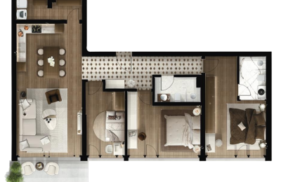 FOLEJA LIVING, Banesë ne shitje, Objekti 3D B01, 136.61 m2