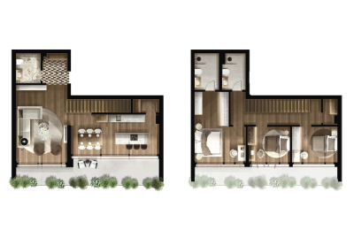 FOLEJA LIVING, Duplex ne shitje, Objekti 3D B05-10, 185.23 m2, kati 2+3