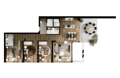 FOLEJA LIVING, Banesë ne shitje, Objekti 3D B17, 163.47m2