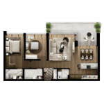 FOLEJA LIVING, Banesë ne shitje, Objekti 3D B19, 122.58m2