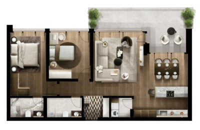 FOLEJA LIVING, Banesë ne shitje, Objekti 3D B19, 122.58m2