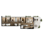 FOLEJA LIVING, Penthause ne shitje, Objekti 3D B21, 301.94 m2