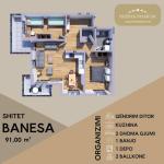 PRIZREN PREMIUM, SHITET BANESA 91 m2 në Prizren