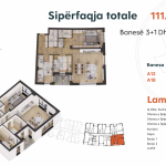 Kompleksi "Izmiri" Lamela A12, 18, 111.05 m2