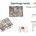 Kompleksi "Izmiri" Lamela A2, 95.73 m2