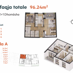 Kompleksi "Izmiri" Lamela A3, 9, 15, 21, 96.24 m2