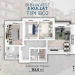 Kompleksi "3 KULLAT " B02 112.5 m2