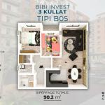 Kompleksi "3 KULLAT " B05 90.2 m2