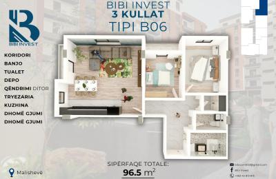 Kompleksi "3 KULLAT " B06 96.5 m2