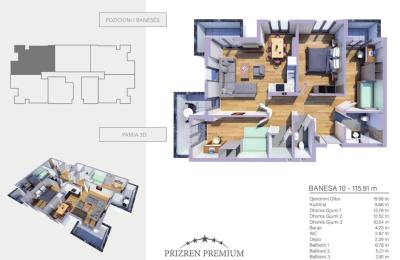PRIZREN PREMIUM, SHITET BANESA n-10,  115.91 m2 në Prizren