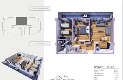 PRIZREN PREMIUM, SHITET BANESA n-11,  96.15 m2 në Prizren