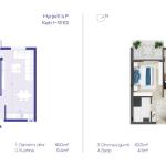 Banesa 2.1, Hyrja E&F, Kati 1-10, 56m2