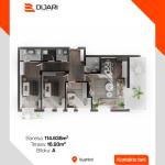 GRAND VIEW, VUSHTRRI Banesë ne shitje 114.64m2 Bll-A