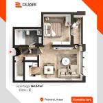 Banesë ne shitje 64.57 m2 NEW HORIZON blloku C