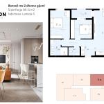 CLINTON RESIDENCE F4, 89.11 m2 Lamela 5
