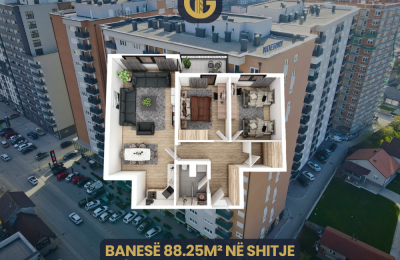 Banesë 88.25m² në SHITJE, Ferizaj