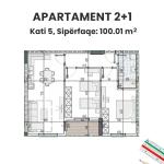 Apartamente në shitje, kati 5 - Tirana View Residence, Paskuqan! 100.01m2