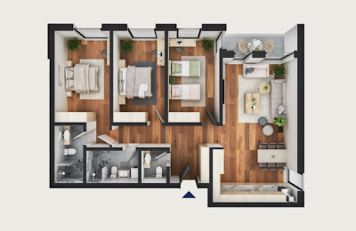 PRISHTINA PREMIUM, Kulla 2 Tip B, kati 3-10, 132.7m2