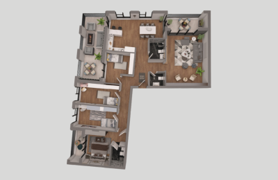 Park Residence Prishtina Objekti 11 Tip 6, 186.80 + 23.39m2 kati 11