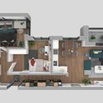 Park Residence Prishtina Objekti 2 Tip 1, 91.71m2 kati 12