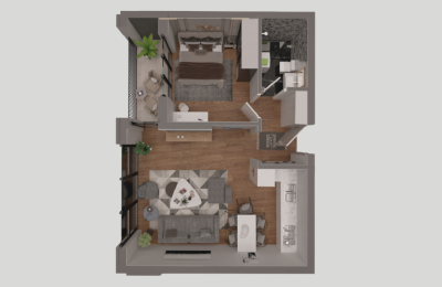 Park Residence Prishtina Objekti 11 Tip 3, 59.60m2 kati 3