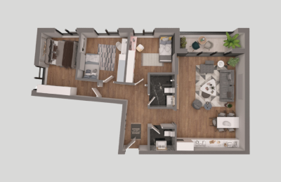 Park Residence Prishtina Objekti 11 Tip 5, 112.70m2 kati 1-7