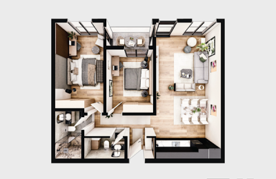 PRISHTINA PREMIUM, Objekti 9 Tip B, kati 1, 99.4m2