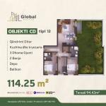 KOMPLEKSI URTINA, OBJEKTI CD Tip 12,  114.25m2 + Terasë 94.43m2