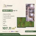 KOMPLEKSI URTINA, OBJEKTI CD Tip 13,  107.11m2 + Terasë 99.81m2