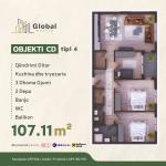 KOMPLEKSI URTINA, OBJEKTI CD Tip 4,  107.11m2