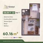 KOMPLEKSI URTINA, OBJEKTI CD Tip 7,  60.16m2