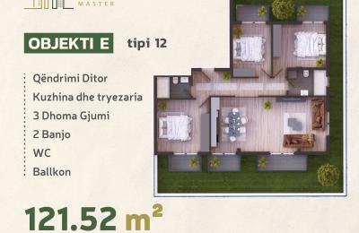 KOMPLEKSI URTINA, OBJEKTI E Tip 10,  103,54m2 + Terasë 29.50m2