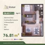 KOMPLEKSI URTINA, OBJEKTI E Tip 5, 76.81m2