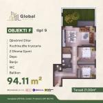KOMPLEKSI URTINA, OBJEKTI F Tip 9, 94.11m2 + terasë 21.0m2